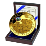 1 oz Gold Somalia Elefant 2026 Privy ANA Pittsburgh  -...