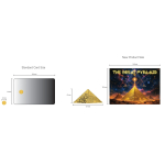 0,25 g GOLD-Edition - Die Grosse Pyramide - Shape-Prägung