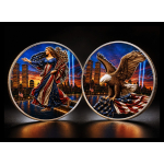 NEU*1 oz USA 2026 - LIBERTY EAGLE - Gedenken an 9/11 Nine Eleven New York - Coin Card Silber Farbig/Color American Eagle & Liberty