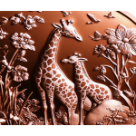 NEU** 1 oz Kupferedition - GIRAFFE GIRAFFENFAMILIE /...