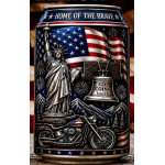 Top* 5 oz Kupfer Edition - Amerikas Wahrzeichen - Lady Liberty & Eagle - Land of the FREE Home of the BRAVE - Copper Color High relief - Vorverkauf / Presale!