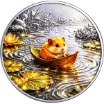 Neu* 4 x 1 oz *SET* Kupferedition - Ente Hamster Fuchs Kolibri- Fantasiemotive (3-6.) - Für Kinder & Erwachsene - Kupfer Color Hochrelief - VORVERKAUF PRESALE