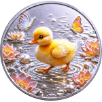 Neu* 4 x 1 oz *SET* Kupferedition - Ente Hamster Fuchs Kolibri- Fantasiemotive (3-6.) - Für Kinder & Erwachsene - Kupfer Color Hochrelief - VORVERKAUF PRESALE
