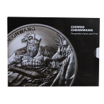 ab Lager**  1/2 oz Chiwoo Cheonwang 2018 Coin Card -SET - Südkorea South Korea + 660 Won 1/2 Clay