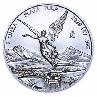 1 oz Mexico 2026 BU - Libertad / Siegegsgöttin - Silber 1 Onza - Serie Casa de Moneda Anlagemünze - Auflage max. 100,000