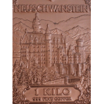 auf Lager *Echtbilder*   1 kg Kupfer Edition - SCHLOSS NEUSCHWANSTEIN / Das Märchenschloss König Ludwig II. - Castle