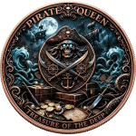 Neu** 1 oz Kupferedition - PIRATENKÖNIGIN / Pirate Queen & Der Piratenschatz auf dem Meeresgrund - Copper Color - VORVERKAUF PRESALE