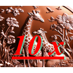 NEU** 10 x 1 oz *SET* Kupferedition - GIRAFFE GIRAFFENFAMILIE / Giraffe FAMILY - Wilde Tiere / Familie (9) / Wild Animals - Hochrelief High Relief