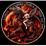 Neu** 10 x 1 oz *SET* Kupfer-Copper Edition - Der EISDRACHE & LIBERTAD /  Die Siegegsgöttin aus Mexiko - Die aus der Kälte kamen - Kupfer Color High relief - Vorverkauf / Presale