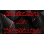 5 oz Niue 2027 Black Proof Gilded - Jahr der ZIEGE - YEAR of the GOAT - Lunarserie NZ Mint - 10$ - TOP-EDITION 4. Ausgabe