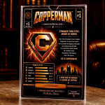 Top* 2 x 5 oz *SET* ADVP  Kupfer Edition FOLIE - The COPPERMAN / Der KUPFERHELD - Er ist nicht aus Gold, er ist aus etwas Besserem gemacht - 1. Ausgabe Neue Serie im COMIC-Format - Copper Color High relief - Vorverkauf / Presale!