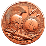 Neu* 5 oz Kupfer-Edition - SPARTA Krieger / Warrior - Griechische Geschichte - Schlacht bei den Thermopylen - Copper Color High Relief - Vorverkauf / Presale!