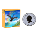 1 oz Schwan / Swan 2026 Color - ANDA Coin Show Perth Money Australien - Silber 1 AU$ - Perth Mint Serie Schwäne