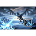 Neu * 1 g Silber - Der Eisdrache / Ice Dragon - Wunderschönes Motiv ! - Serie Minisilber