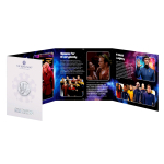 NEU* 8 g Bimetall UK 2026 Star Trek - Mr. Spock Vulkaniergruss - 60 Jahre StarTrek Coin Card 7-eckige Prägung - 50 Pence - Erste Star Trek Münze der Royal Mint UK