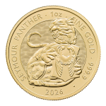 NEU* 1 oz Gold UK 2026 BU Tudors Beasts PANTHER - Seymur Panther - Britischer Panther - Royal Tudor Beasts Silber - Großbritannien 100 Pfd