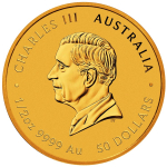 1/2 oz Gold Australien 2027 BU - Jahr der ZIEGE / Year of the GOAT - LUNAR 3 Serie Perth Mint - 50 AU$ - Goldziege Gold Goat