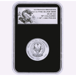 Neu** 1/12 oz Ruanda 2026 Proof COLOR - DRACHE / DRAGON - QINGLONG / Azurblauer Himmelsdrache DRACHE - The SKY DRAGON - Sonderedition Silber  10 RWF