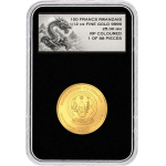 Neu** 1/12 oz Gold Ruanda 2026 Proof COLOR - DRACHE / DRAGON - QINGLONG / Azurblauer Himmelsdrache DRACHE - The SKY DRAGON - Sonderedition Gold 100 RWF    #1