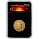 NEU* 1/12 oz Gold Ruanda 2027 Reverse Proof Coin Card -...