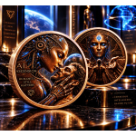 Neu** 2 oz Ascension AI 2026 Kupferedition - KI Künstliche Intelligenz & Der Mensch - HUMANITY STILL MATTERS / Gemeinsam in eine bessere Zukunft - Copper Color - VORVERKAUF PRESALE