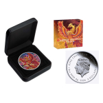 in kürze** 3 oz Tuvalu 2026 Proof - Kaiserlicher Zinnoberroter Phoenix / Imperial Vermilion Phoenix - Silber Color 3 $