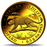 0.5 g Gold Somalia 2026 Proof - LEOPARD - African...