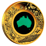 auf Lager 1 oz Gold Great Southern Land OPAL- Chrysopras...