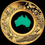 auf Lager 1 oz Gold Great Southern Land OPAL- Chrysopras...