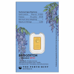 auf Lager 1 g Gold 2026 Bridgerton Goldbarren Coin Card - Perth Mint