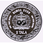 ab 23-09** 1 oz Samoa 2026 Prooflike - Meerjungfrau & Die Muschel - PRINZESSIN des MEERES - MERMAID - silber 2 NZ$