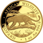 1 Unze Gold Somalia 2026 BU - LEOPARD - African Wildlife