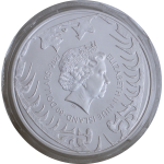 1 kg Niue 2020 BU - Tschechischer LÖWE / Czech Lion - mit 5 Karat Tschechischer GRANAT-Edelstein - 80 NZ$ - Auflage 20 Stck !
