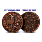 NEU* 1 oz Kupfer 2027 ZIEGE - Jahr der Ziege / Year of...