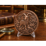 NEU* 1 oz Kupfer 2027 ZIEGE - Jahr der Ziege / Year of the Goat - High Relief Lunarserie - Copper Zodiac