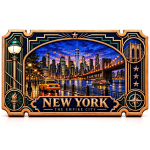 NEU* 1 oz Kupfer Edition - NEW YORK CITY - Cities from USA (01) - Serie Amerikanische Städte - Rectangular Copper Color Doppelmotiv - VORVERKAUF Presale
