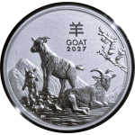 2 oz Australien 2027 BU - Jahr der ZIEGE / Year of the...