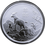 2 oz Australien 2027 BU - Jahr der ZIEGE / Year of the...