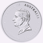 2 oz Australien 2027 BU - Jahr der ZIEGE / Year of the GOAT - LUNAR 3 Serie Perth Mint - 2 AU$ - Silberziege Silver Goat