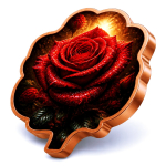 Neu* 1 oz Kupferedition Shape - Die ROSE - In Liebe...