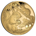 1 oz Gold Niue 2026 Proof - Eichhörnchen / Squirrel - Auflage 30 - 100 NZ$