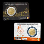 2 Euro Belgien 2026 -Sternwarte & Geograph. Institut - Coincard - Wallonisch