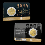 2 Euro Irland 2026 50 Jahre Rockband U2 2026 Coincard