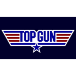 1 oz Tuvalu 2026 SHAPE Proof - TOP GUN LOGO 40 Jahre Action Film - Silber Color 1 $