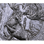 ab 15.10.* 1 oz Liberia 2026 BU GIANT DEER / der Riesenhirsch -  MEGAFAUNA (2.) - Silber BU 20$ - Germania Mint