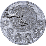 ab 15.10.* 1 oz Liberia 2026 BU GIANT DEER / der Riesenhirsch -  MEGAFAUNA (2.) - Silber BU 20$ - Germania Mint