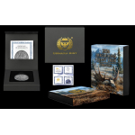 1 oz Liberia 2026 Antik Black Light / Schwarzlicht - Oblivion GIANT DEER / der Riesenhirsch -  MEGAFAUNA (2.) - Silber Antik 20$ - Germania Mint