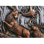 2 oz Liberia 2026 UHR GIANT DEER / der Riesenhirsch -  MEGAFAUNA (2.) - Silber Ultra HIgh Relief 25$ - Megaloceros Giganteus - Germania Mint