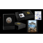 2 oz Liberia 2026 UHR GIANT DEER / der Riesenhirsch -  MEGAFAUNA (2.) - Silber Ultra HIgh Relief 25$ - Megaloceros Giganteus - Germania Mint