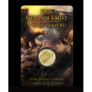 1/10 oz Gold Malta 2026 - Golden Eagle / Adler vs Schlange - 10 €uro